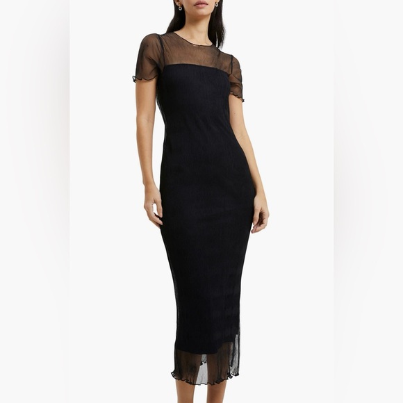 French Connection Black Dress. Size L - Picture 4 of 10